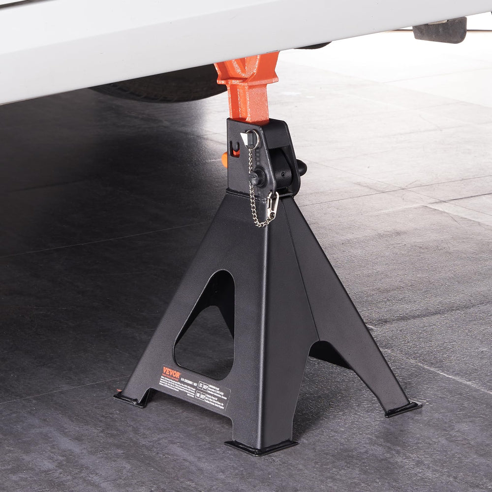 VEVOR jack stands in protective packaging to prevent transit damage