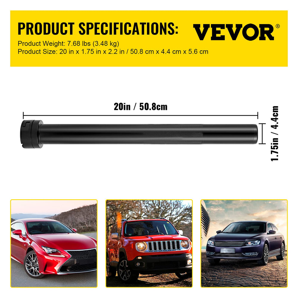 VEVOR knurled sliding collar detail highlighting secure adapter locking for safer use