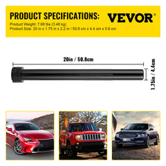 VEVOR knurled sliding collar detail highlighting secure adapter locking for safer use