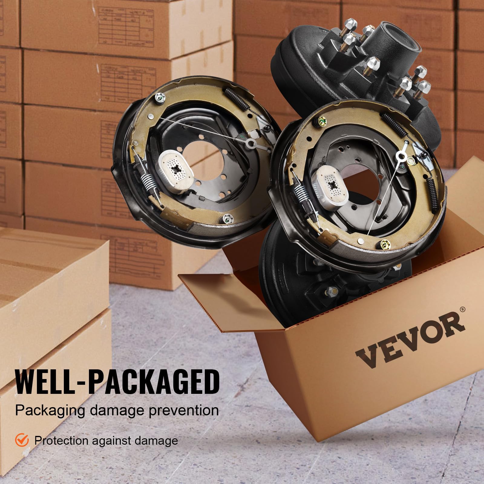VEVOR labeled hub showing 8 on 6.5 bolt pattern for correct fitment clarity