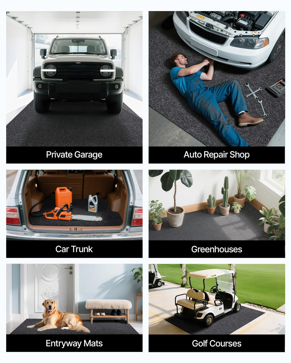 VEVOR garage lifestyle scene with tools and car showing durable everyday use benefit