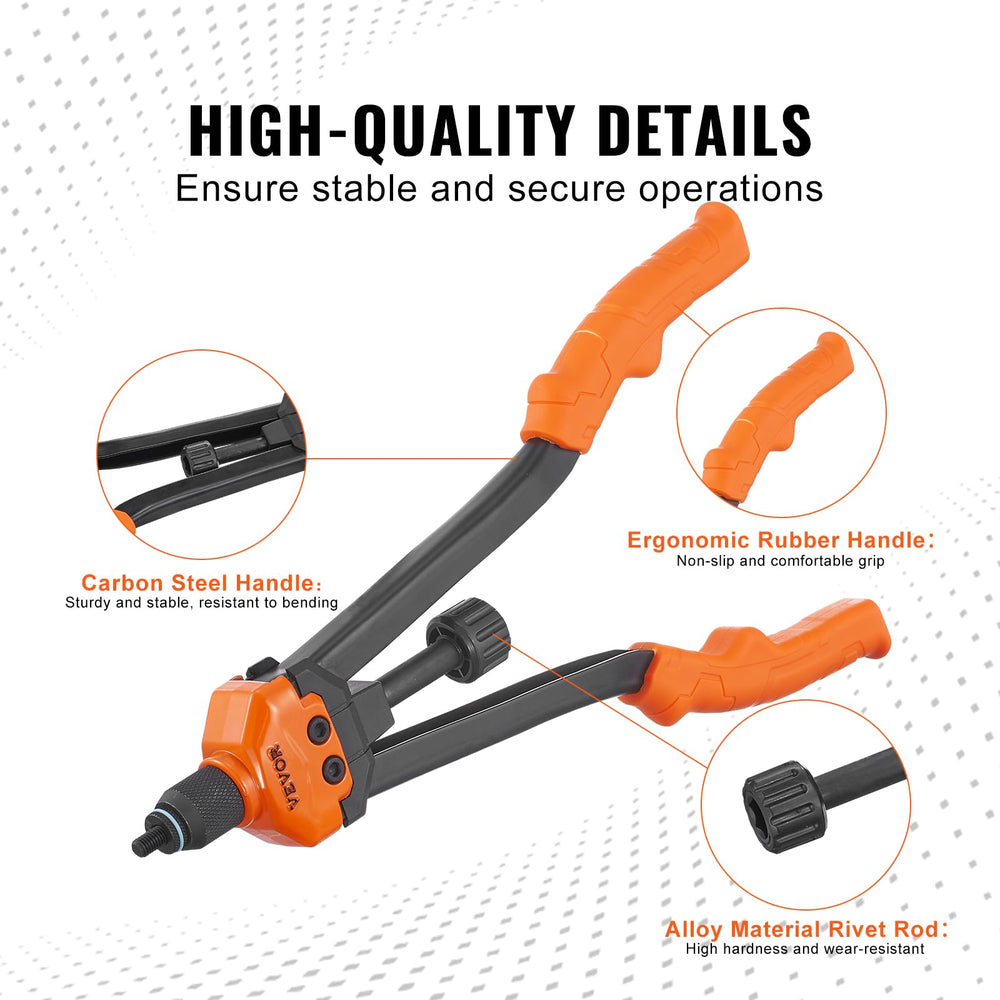 VEVOR mandrels close-up showing precision threads for secure installation