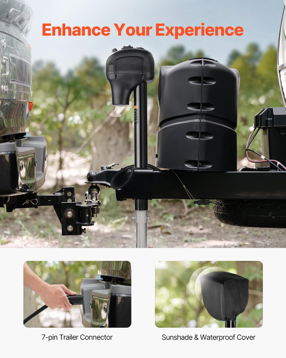 VEVOR manual crank and handle for emergency backup and effortless control