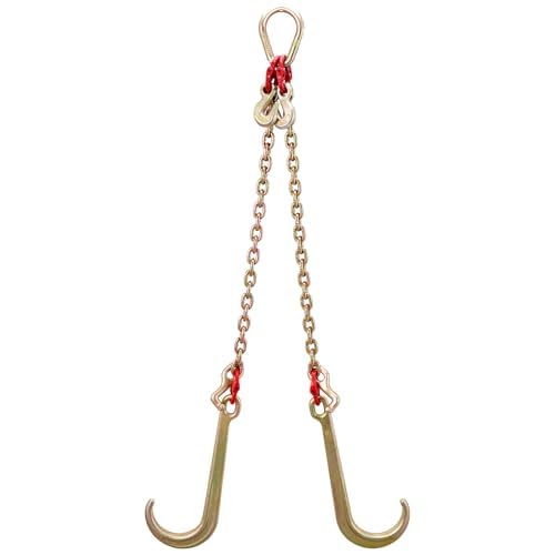 VEVOR packaged set overview presenting included hooks and chain for ready-to-use towing