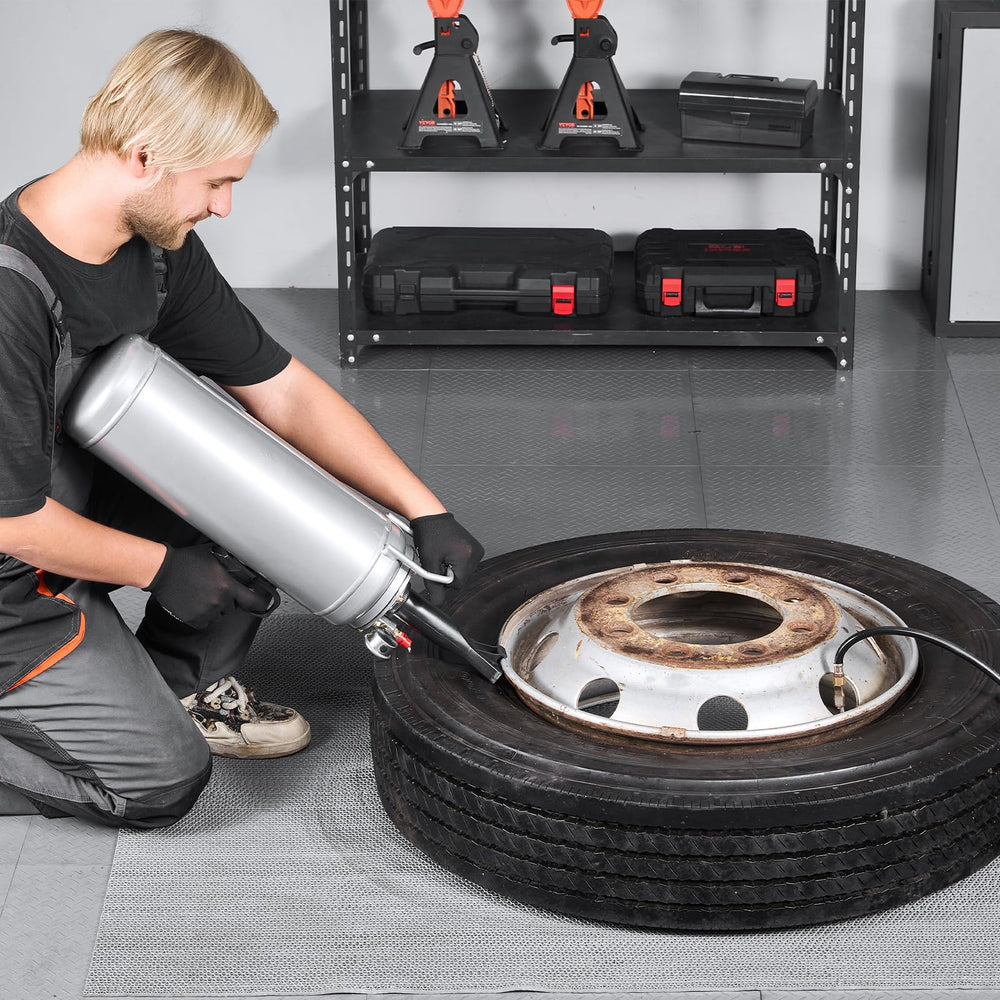 VEVOR stored in a vehicle trunk for emergency roadside convenience