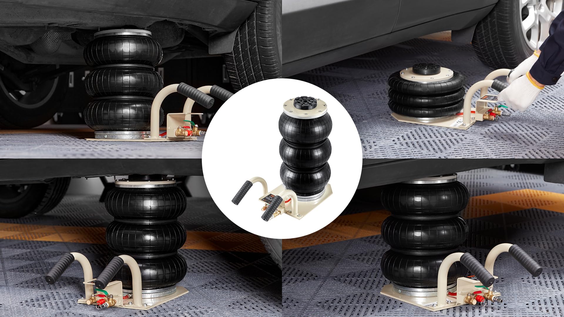 VEVOR packed portable size comparison for easy trunk storage