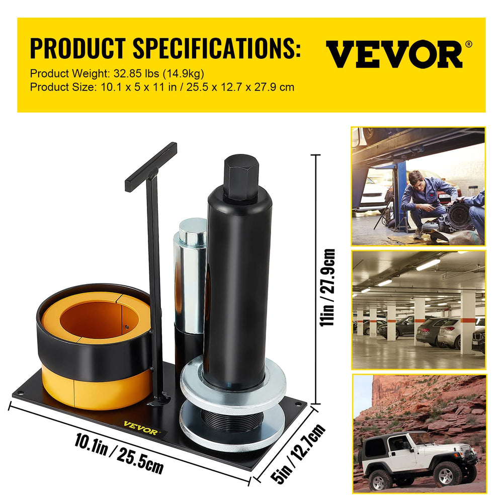 VEVOR puller stand and adjuster rings displaying easy organization and fast changeover