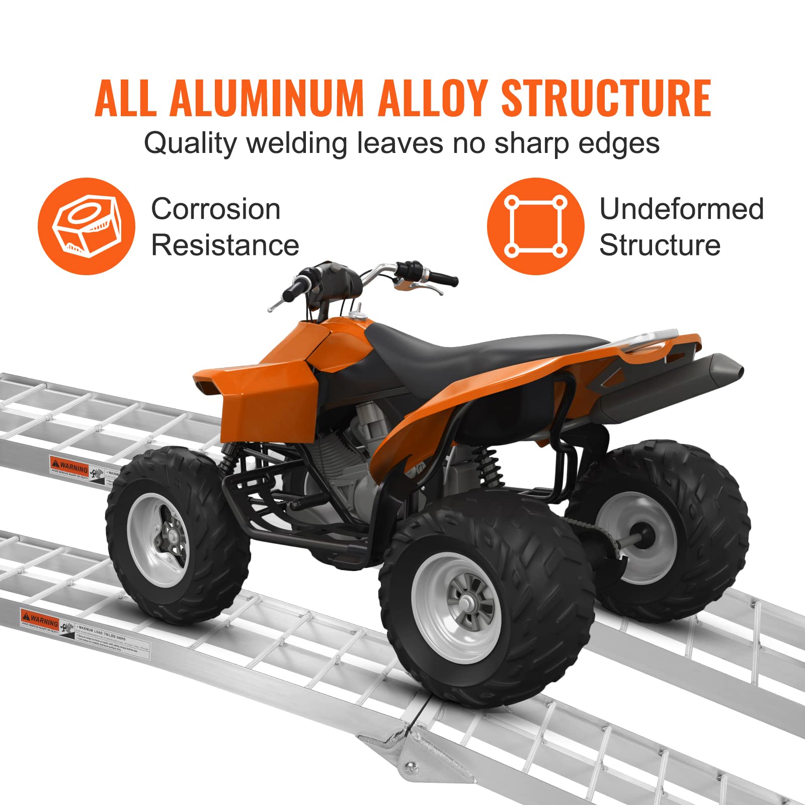 VEVOR 9-grid tread detail offering even weight distribution
