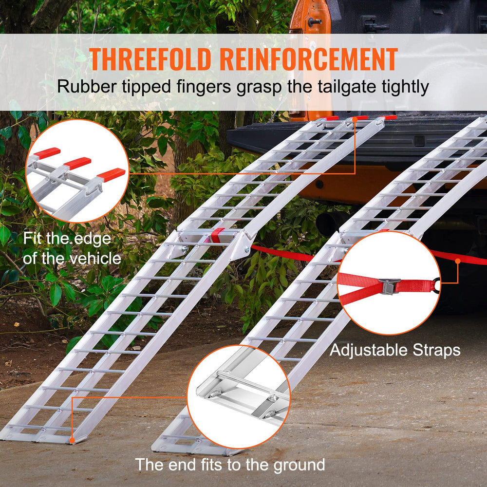 VEVOR rubber tips seated on truck edge providing anti-slip protection
