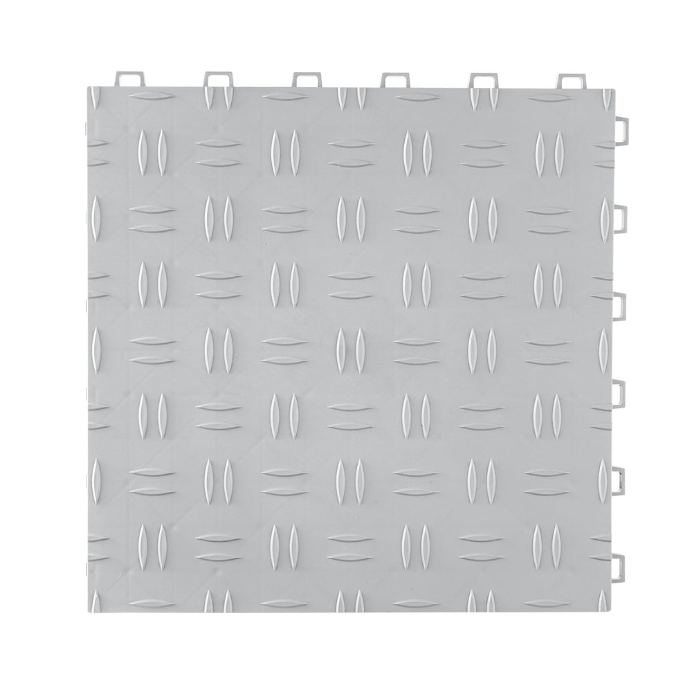 VEVOR tile being removed to show ease of reconfiguration and portability