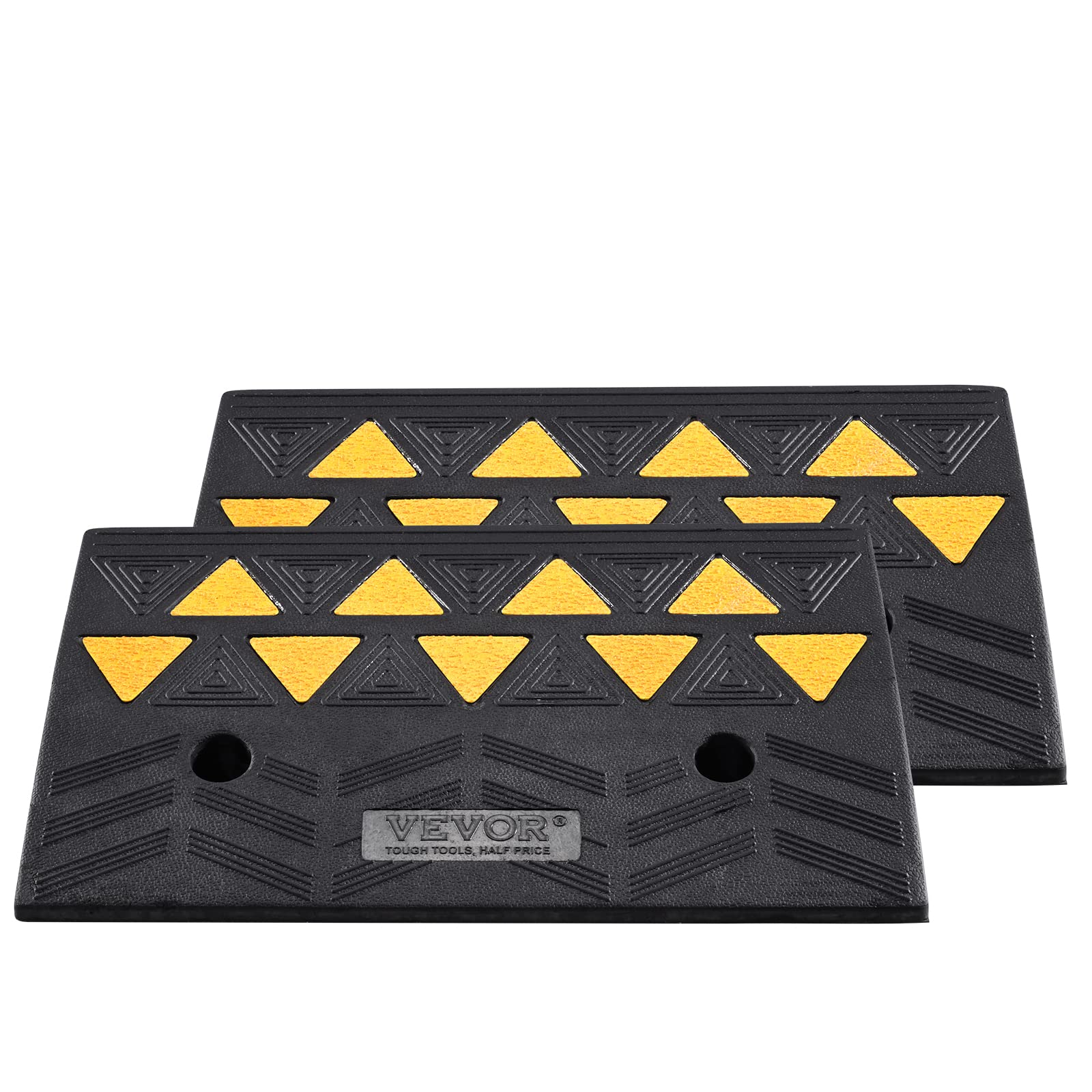 VEVOR two ramps stacked for storage illustrating space-saving benefit