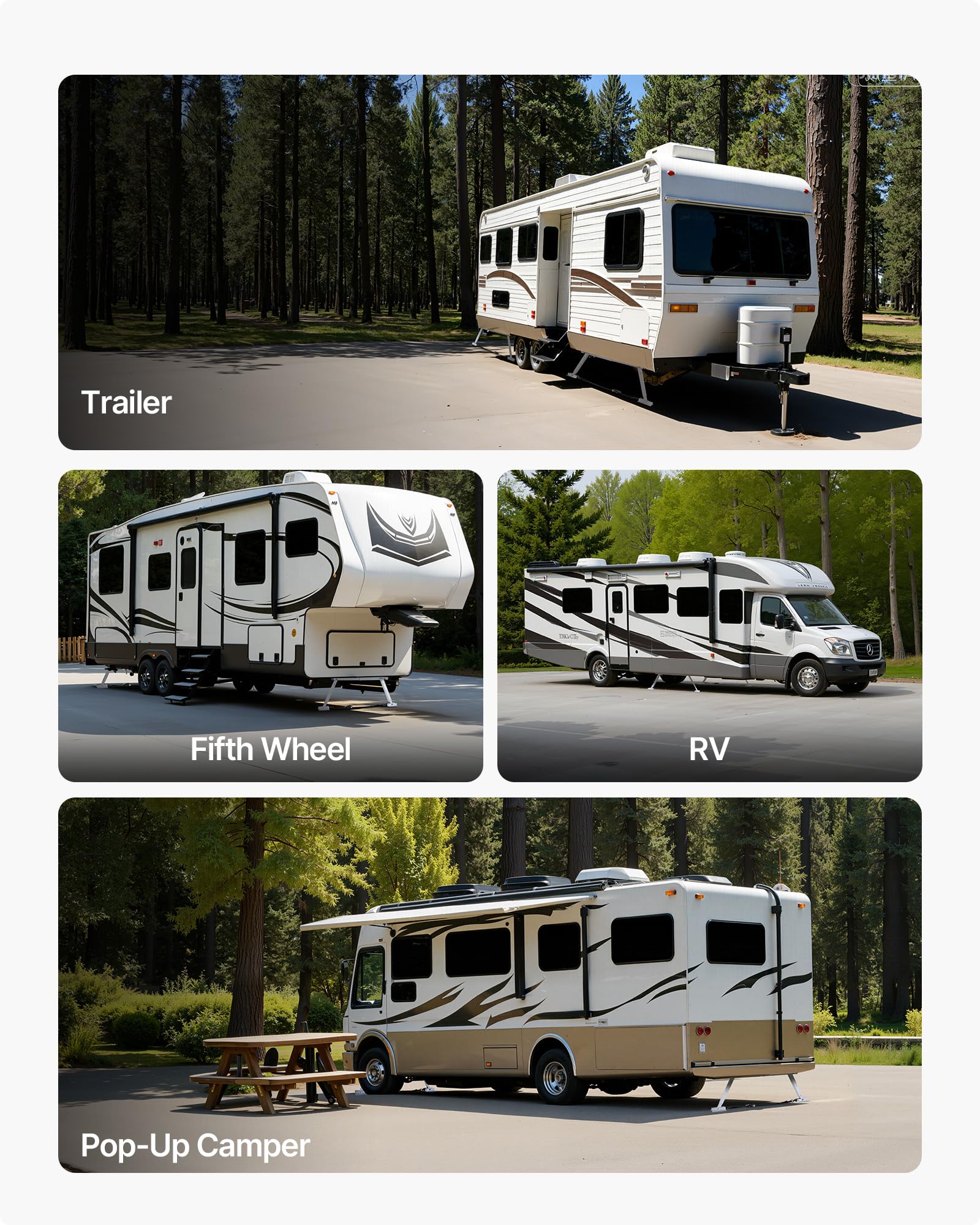VEVOR side profile showing durable tubing and corrosion-resistant finish