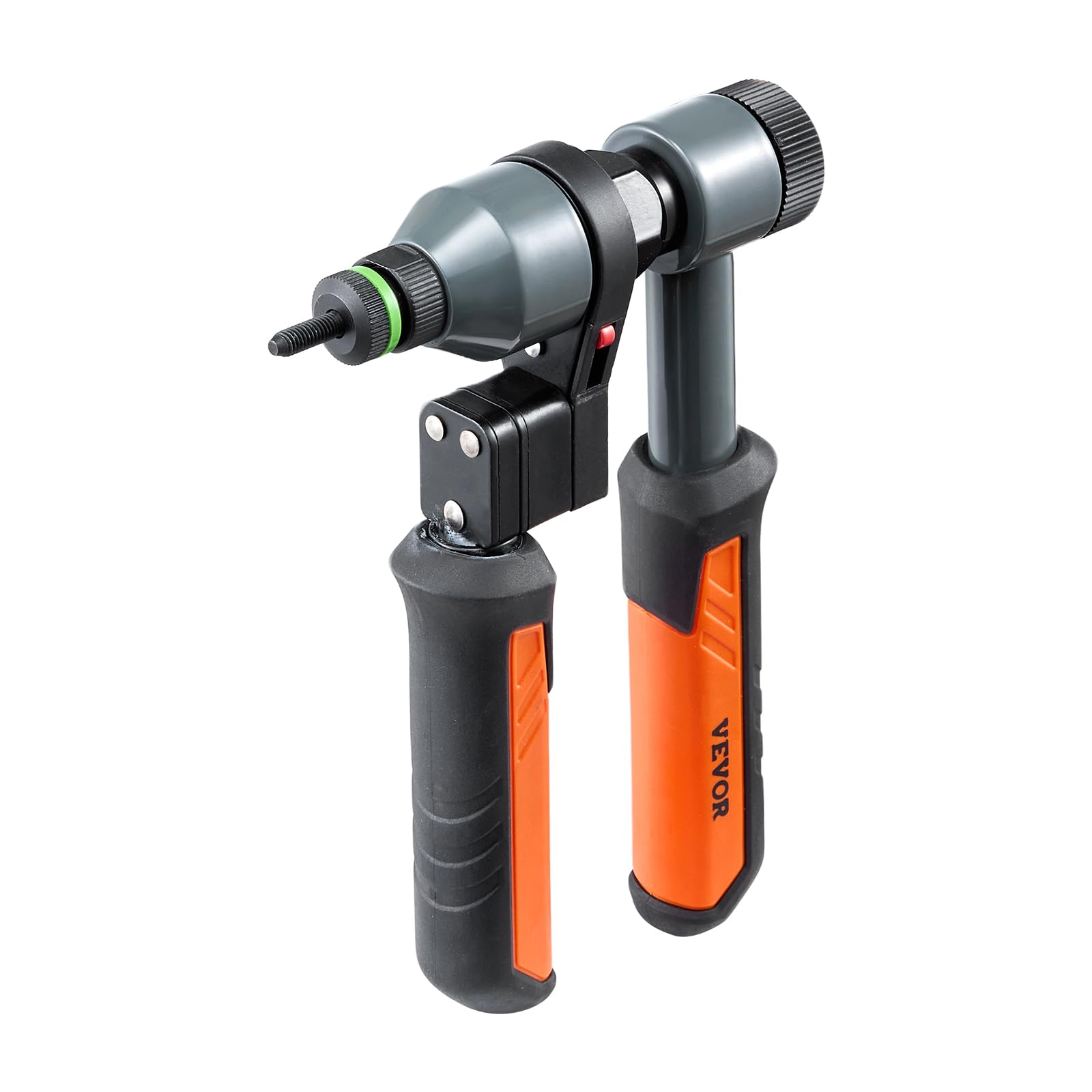 VEVOR rivet nut tool next to tape measure demonstrating compact size and scale