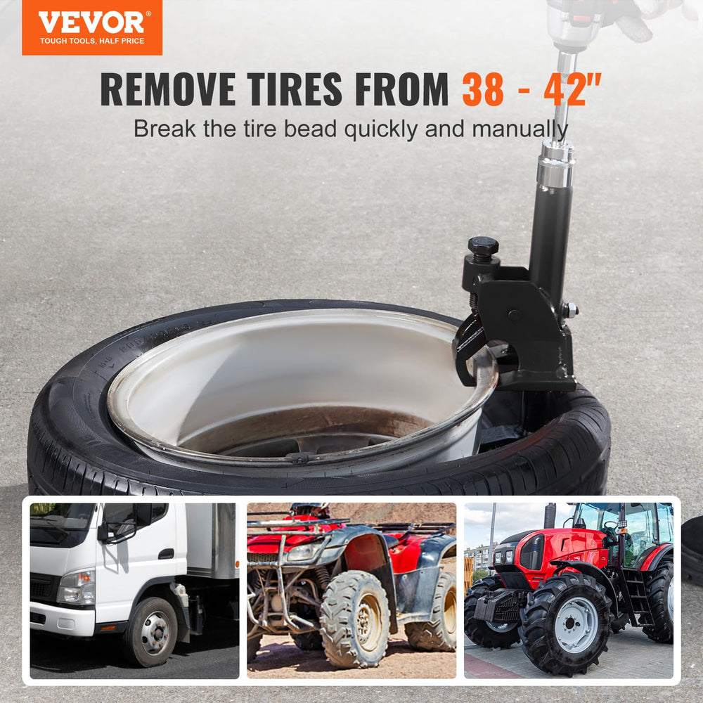 VEVOR side profile closeup highlighting compact design and portability