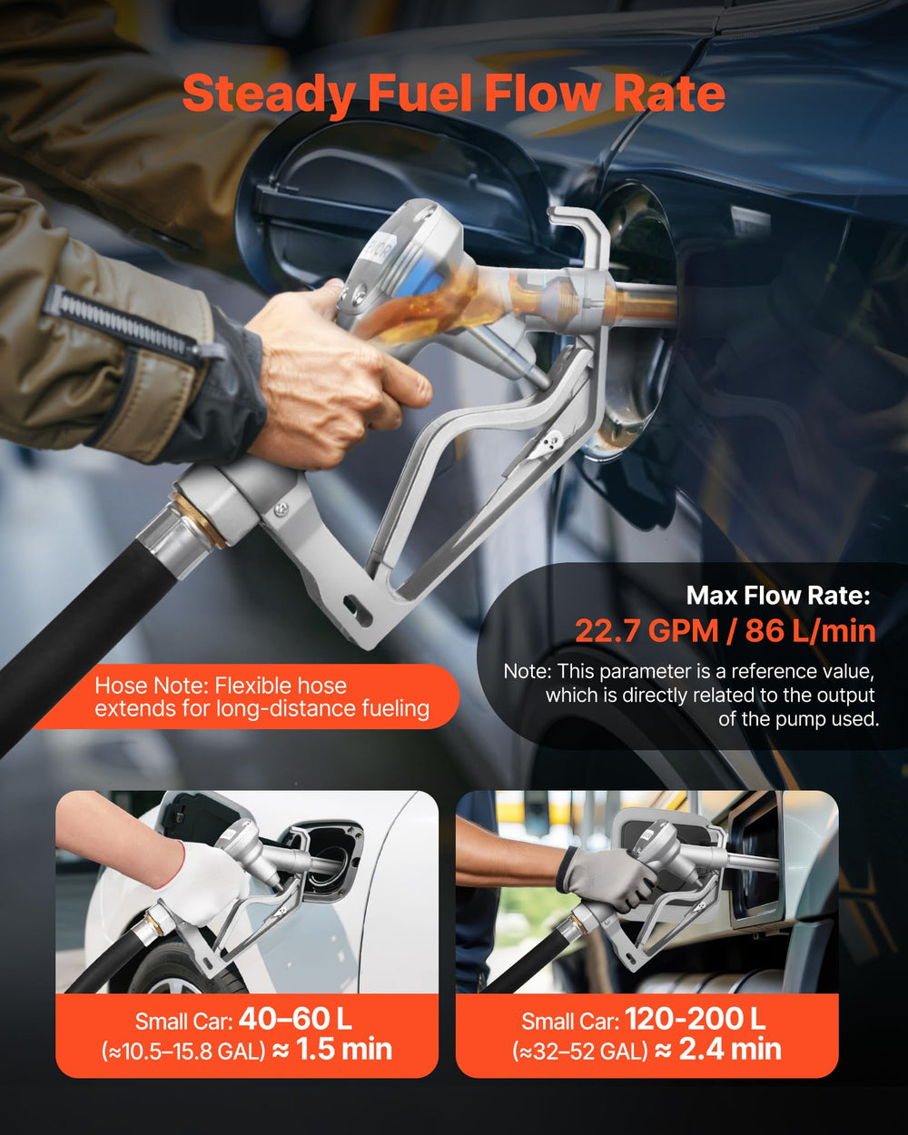VEVOR spout detail 0.78 inch OD for wide tank compatibility benefit