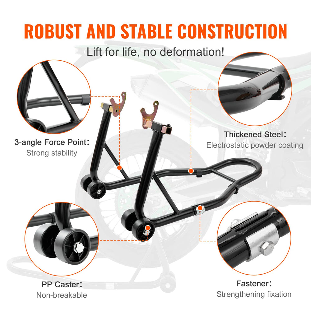 VEVOR double-fork head close-up showing adjustable fit and strength