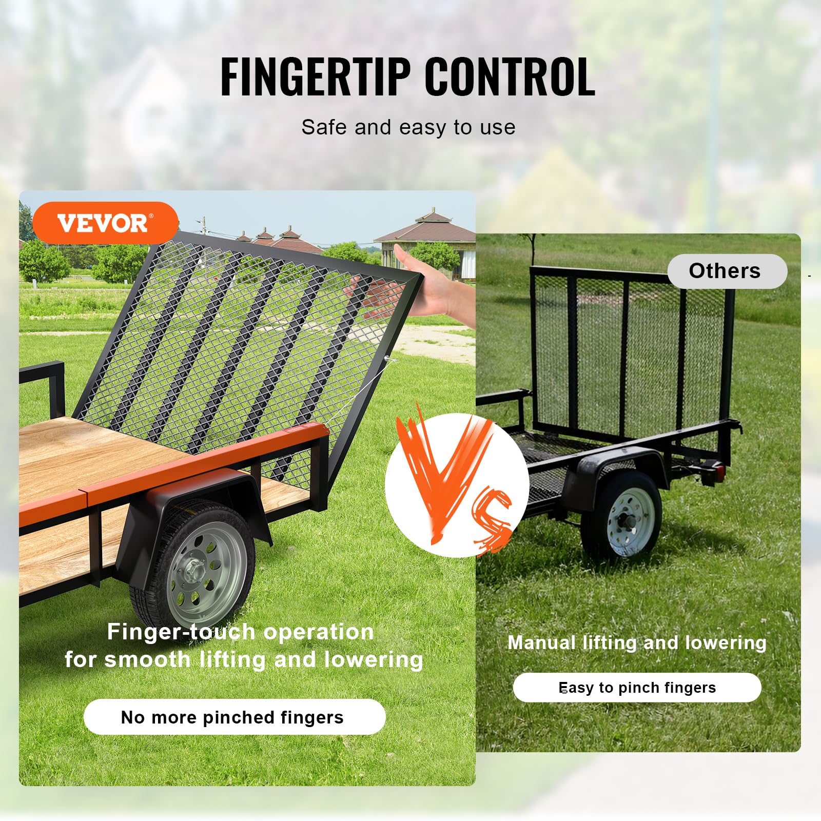 VEVOR installed on trailer side view demonstrating secure fit and improved handling
