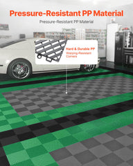 VEVOR close-up of tile grid texture highlighting quick drainage benefit