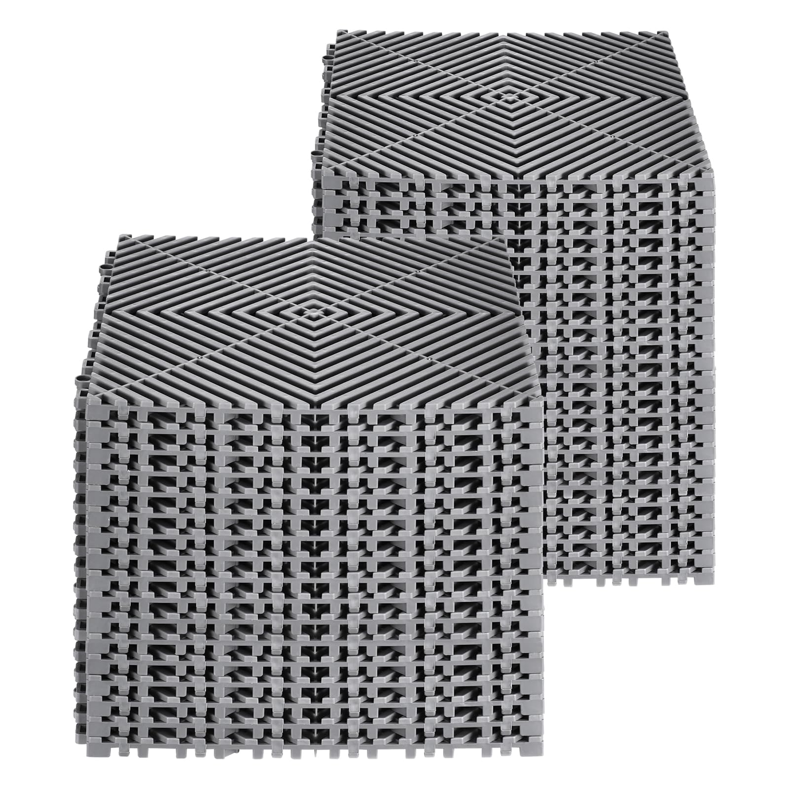 VEVOR tiles stacked in storage highlighting compact packing and easy transport