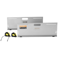 VEVOR toe plates front view showing durable stainless steel for reliable measurements