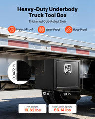 VEVOR open door revealing interior storage capacity and organized gear benefit