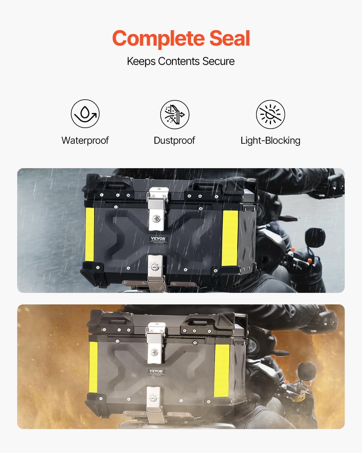 VEVOR back cushion close-up showing padding for passenger comfort and lumbar support