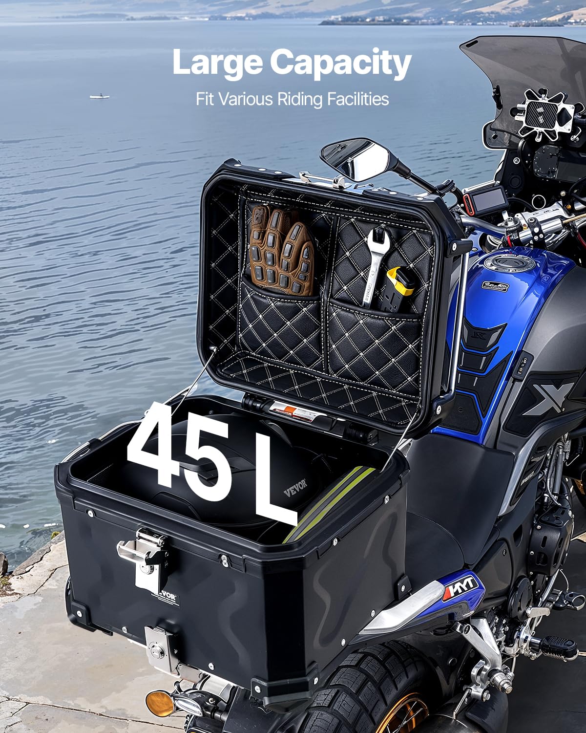 VEVOR corner bumper close-up showing reinforced protection benefit