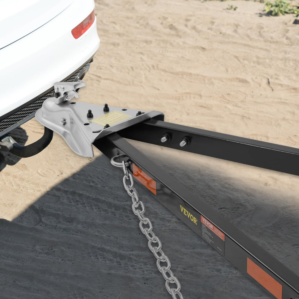 VEVOR tow bar glow strip at night improving visibility for safer nighttime towing