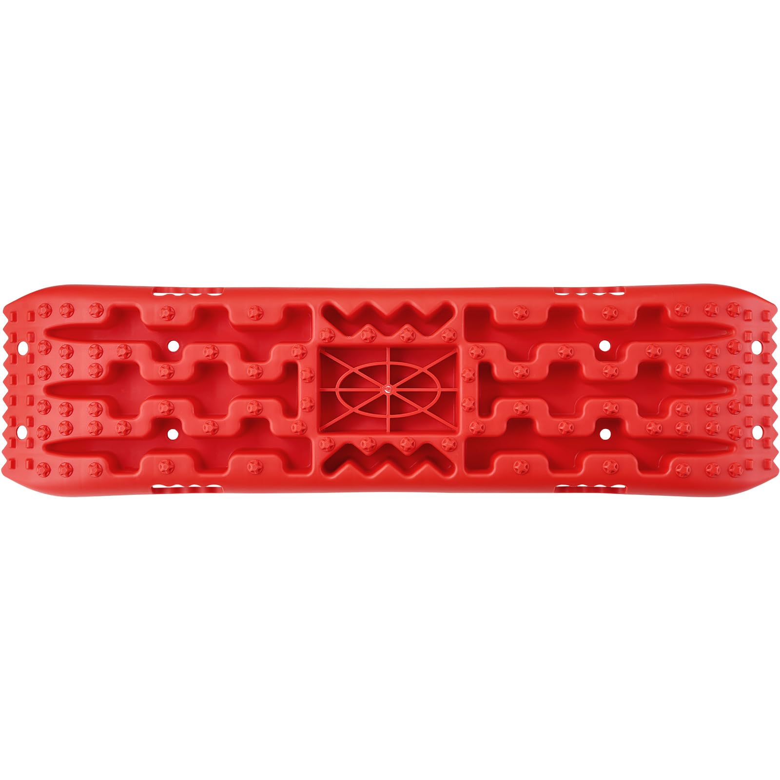 VEVOR traction boards size comparison with foot illustrating board length and scale advantage