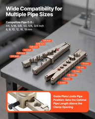 VEVOR tube cutter and deburrer detail for clean cuts and smoother seals