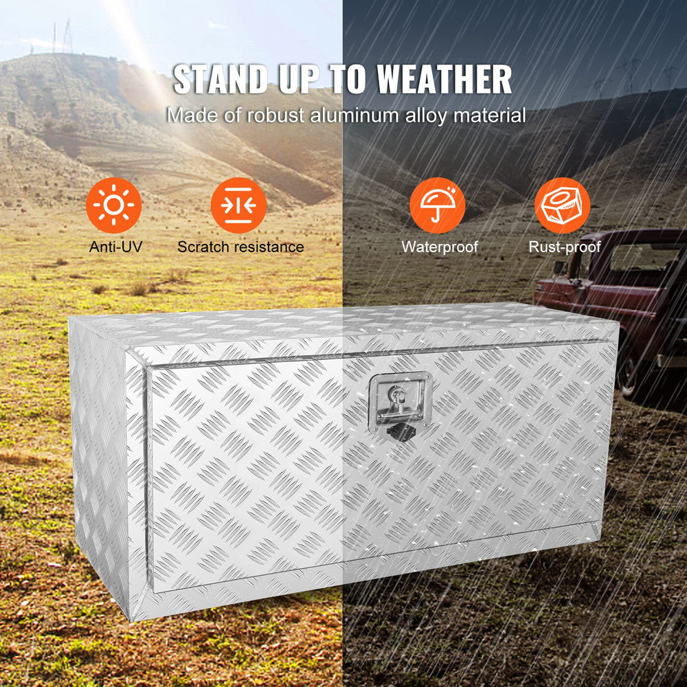VEVOR diamond plate closeup showing durable textured aluminum finish