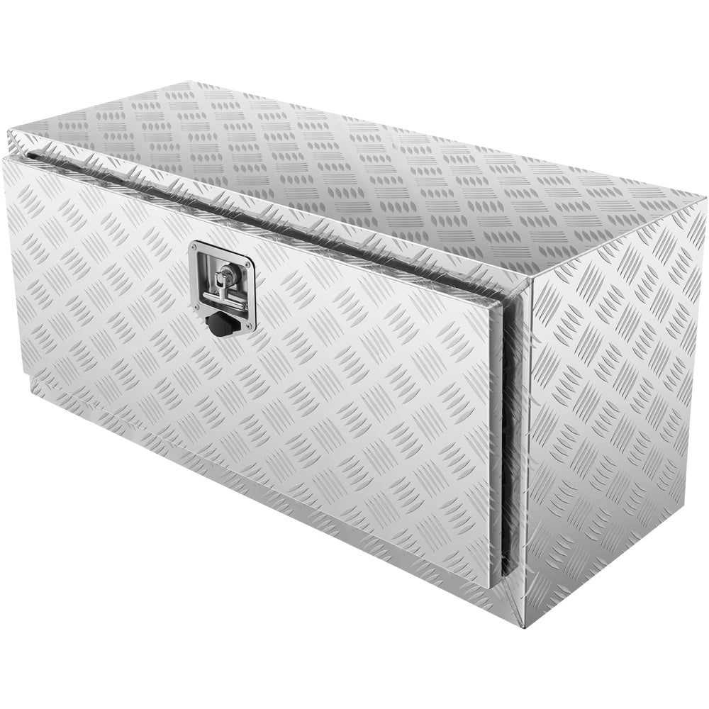 VEVOR box in camping setup showing secure storage for outdoor gear