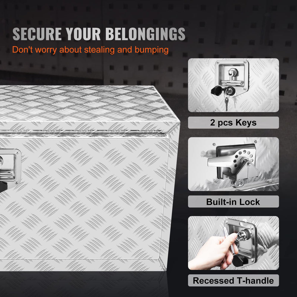 VEVOR weather seal closeup showing rubber strip preventing water ingress
