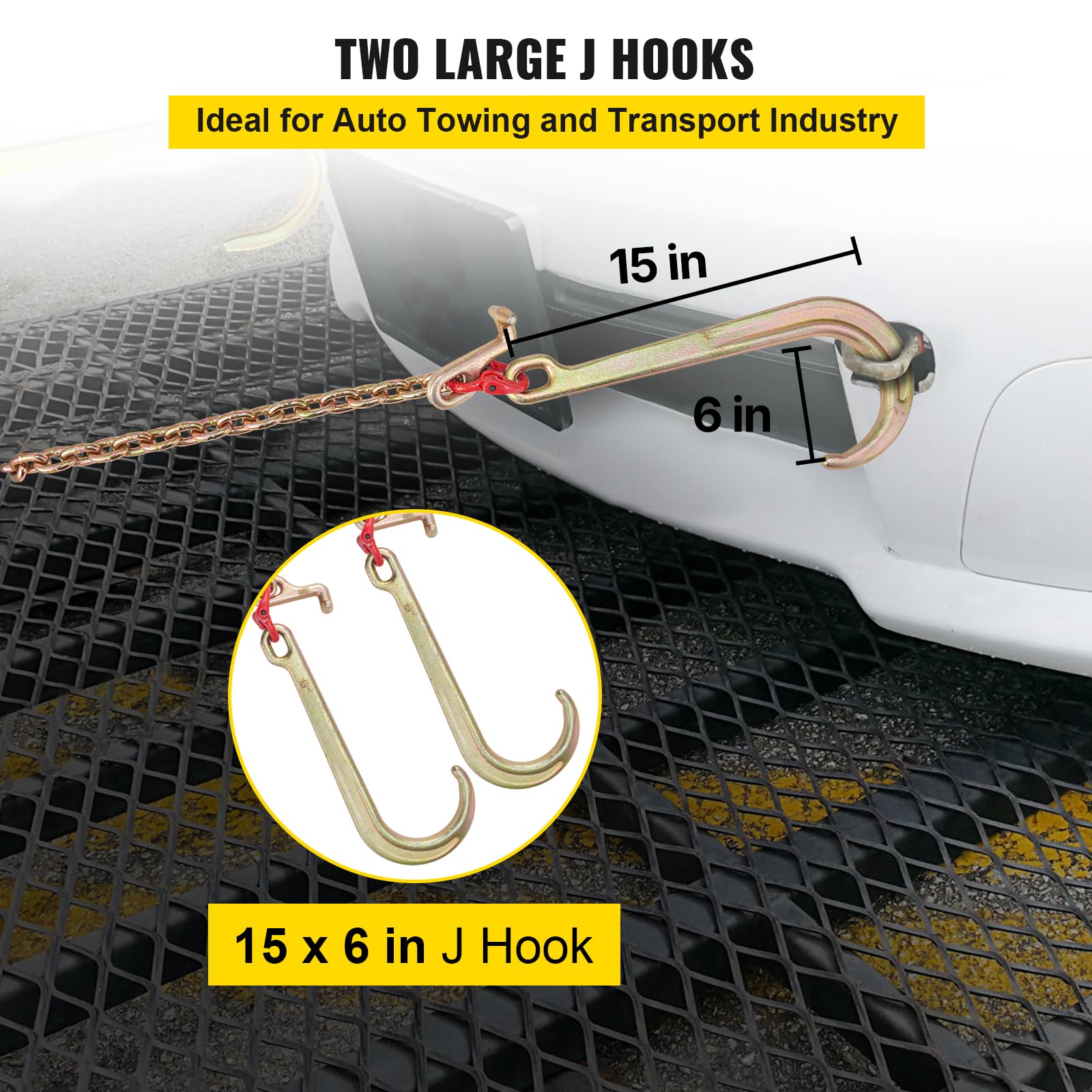 VEVOR crab hook close-up highlighting versatile anchor connection benefit