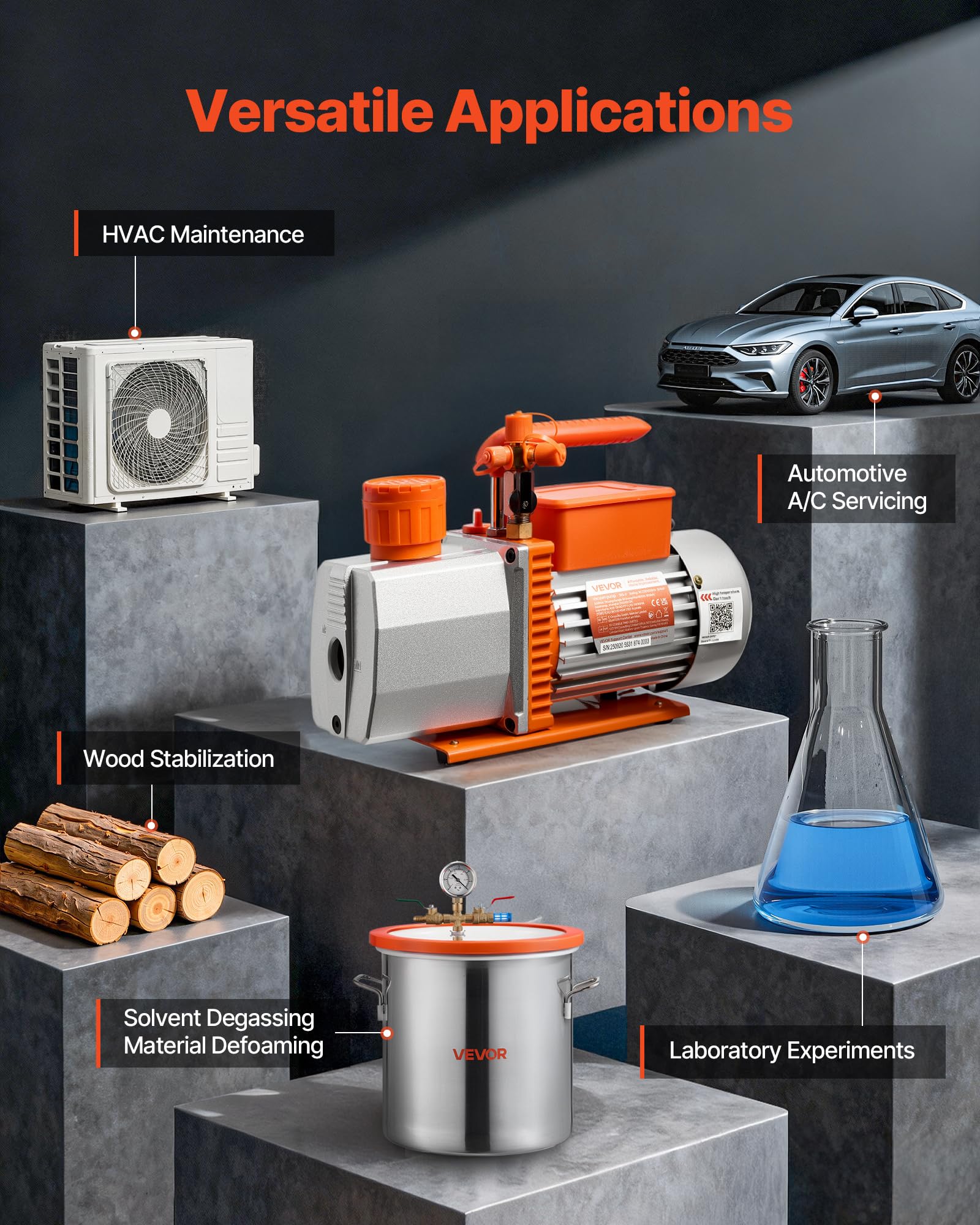 VEVOR operating during resin degassing demonstrating efficient bubble removal