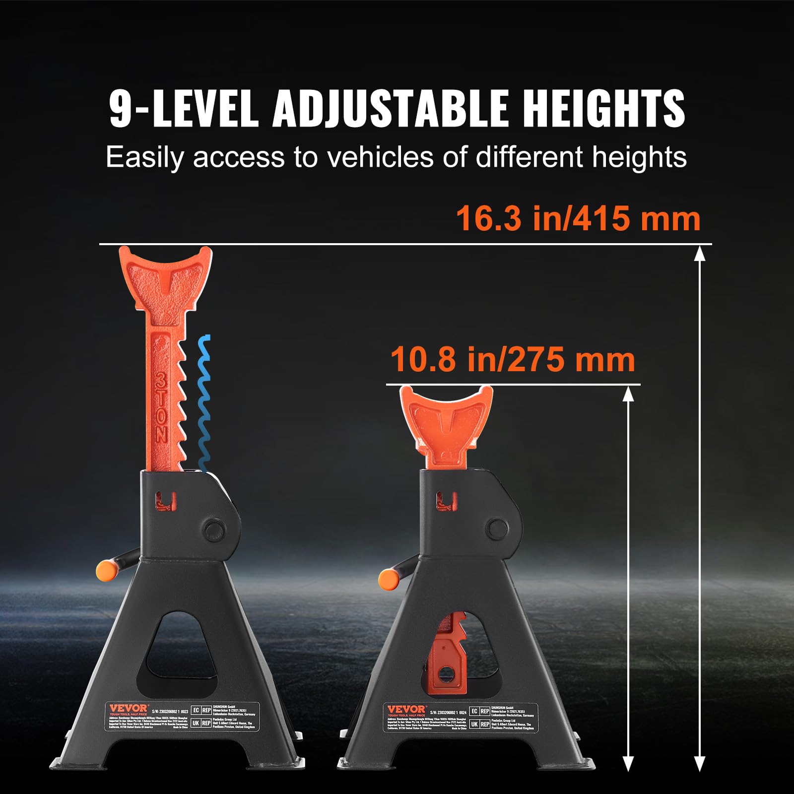 VEVOR welded joints and smooth coating for long-lasting durability