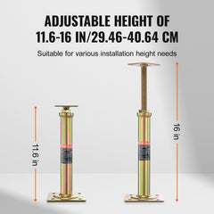 VEVOR welded base plate detail offering secure attachment and faster setup