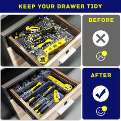 Vexercisehoop trays beside ruler illustrating sizes for accurate fit benefit
