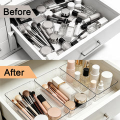 VEXTHYX organizers arranged in a vanity drawer speeding morning routines