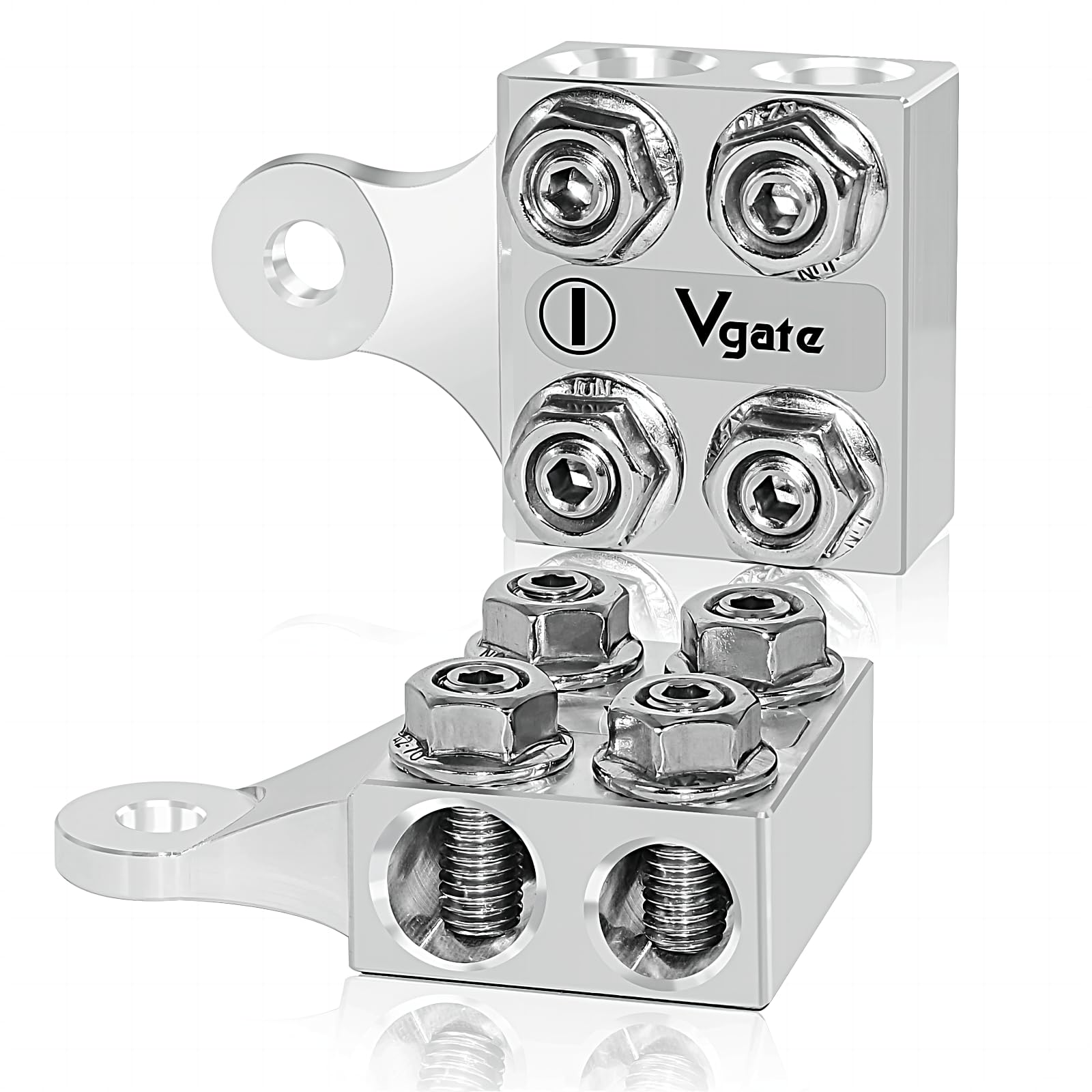 Vgate front view of terminal block showing compact distribution and organized outputs