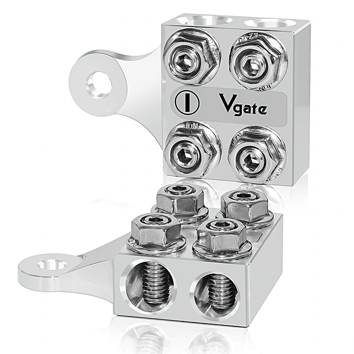 Vgate front view of terminal block showing compact distribution and organized outputs