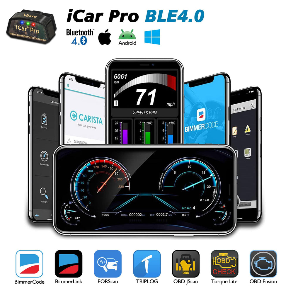 Vgate iCar Pro plugged into car dash demonstrating immediate in-car diagnostics