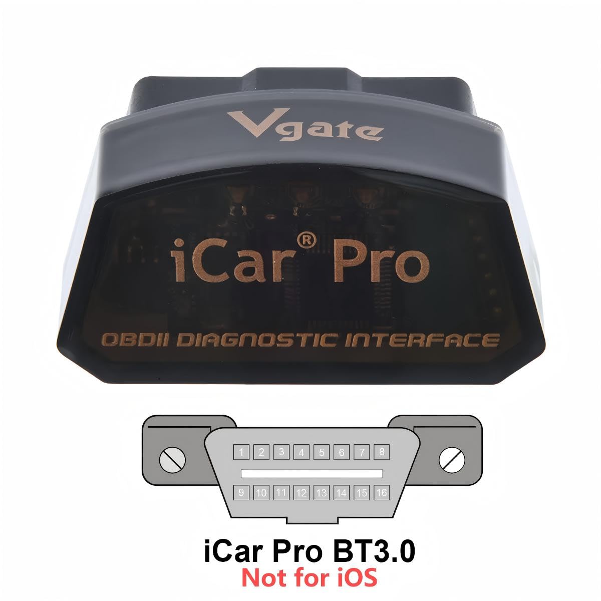Vgate iCar Pro plugged under dashboard demonstrating easy installation and convenience