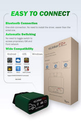 Vgate vLinker FD Plus paired with smartphone app showing live data for quick checks
