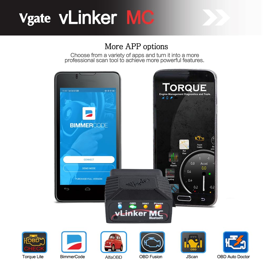 Vgate vLinker MC paired with Android showing live sensor data and responsiveness