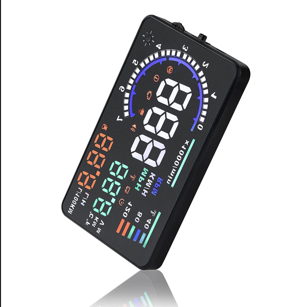 VGEBY HUD in driving scene delivering instant alerts and speed info