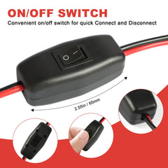 vgoviwin inline on/off switch close-up offering quick control and reduced connector wear