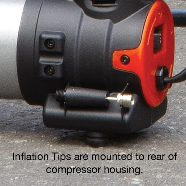 VIAIR 88P with SAE to battery clamp for fast portable battery connection