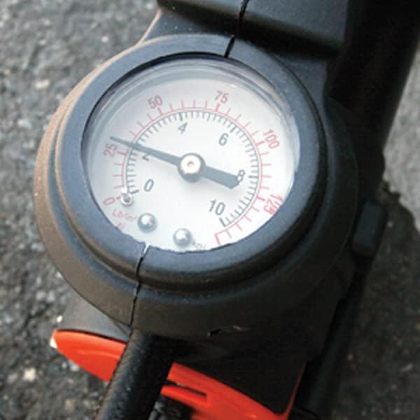 VIAIR 88P hose attached to a tire valve stem for fast inflation benefit