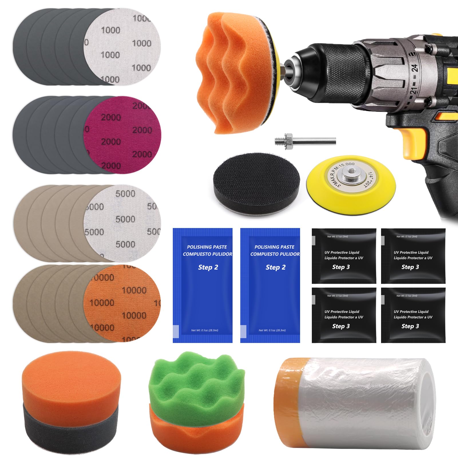 VIBRATITE front packaging showing full 37-piece restoration kit benefits